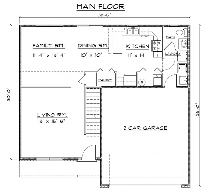The Sophia - Main Floor Plan
